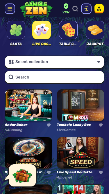 GambleZen Mobile Live Dealer