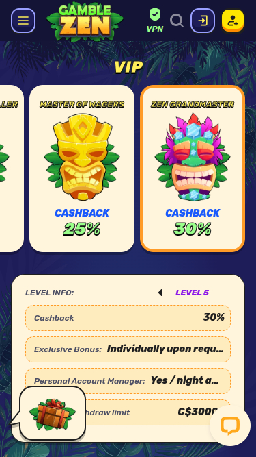 GambleZen Mobile VIP Program