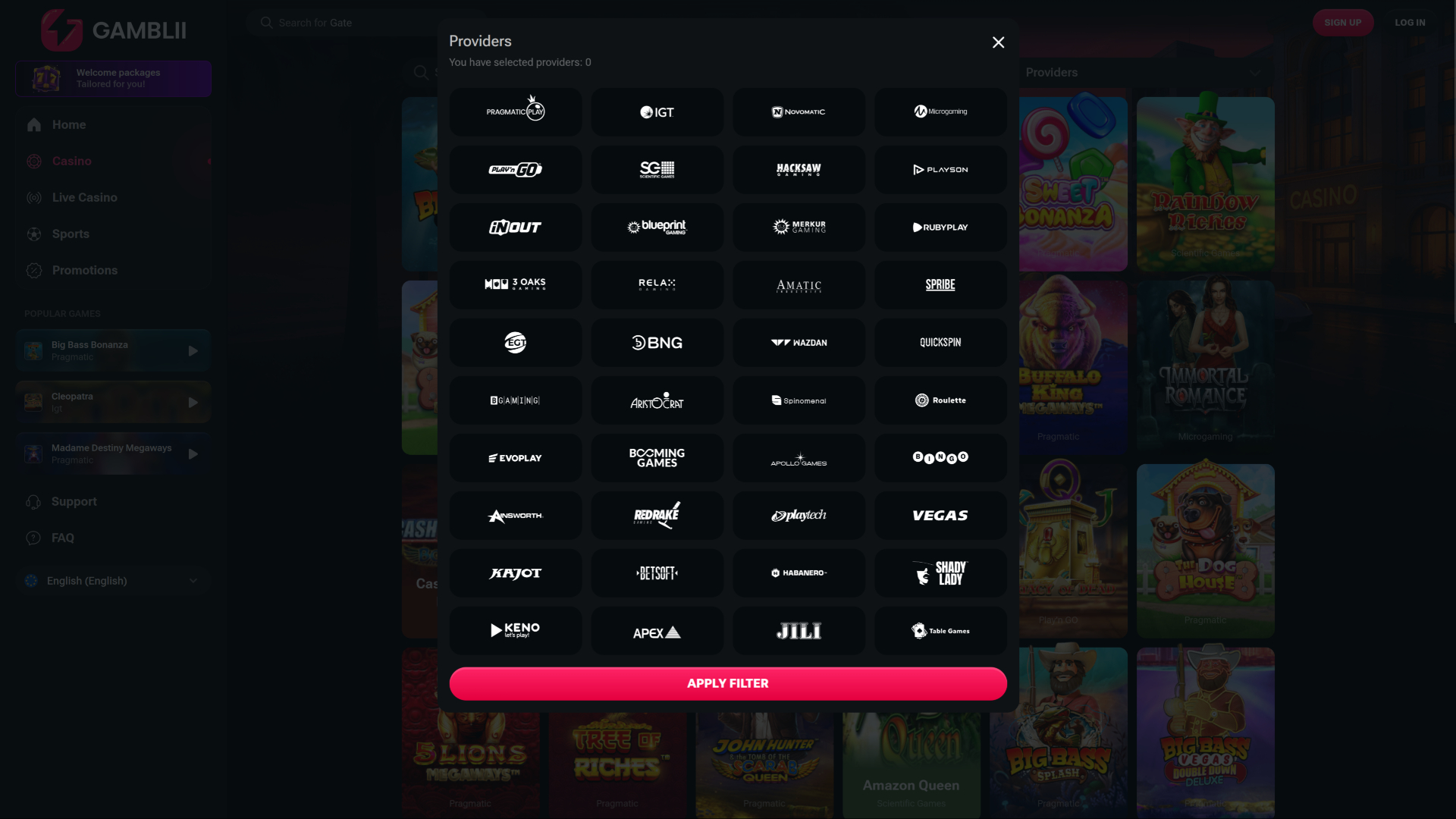 Gamblii Casino Desktop Game Developers