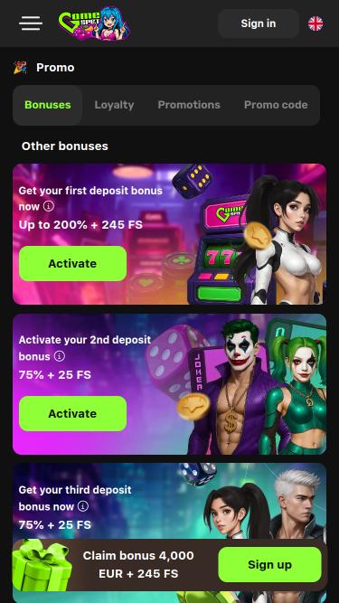 Game Spot Casino Mobile Promotions