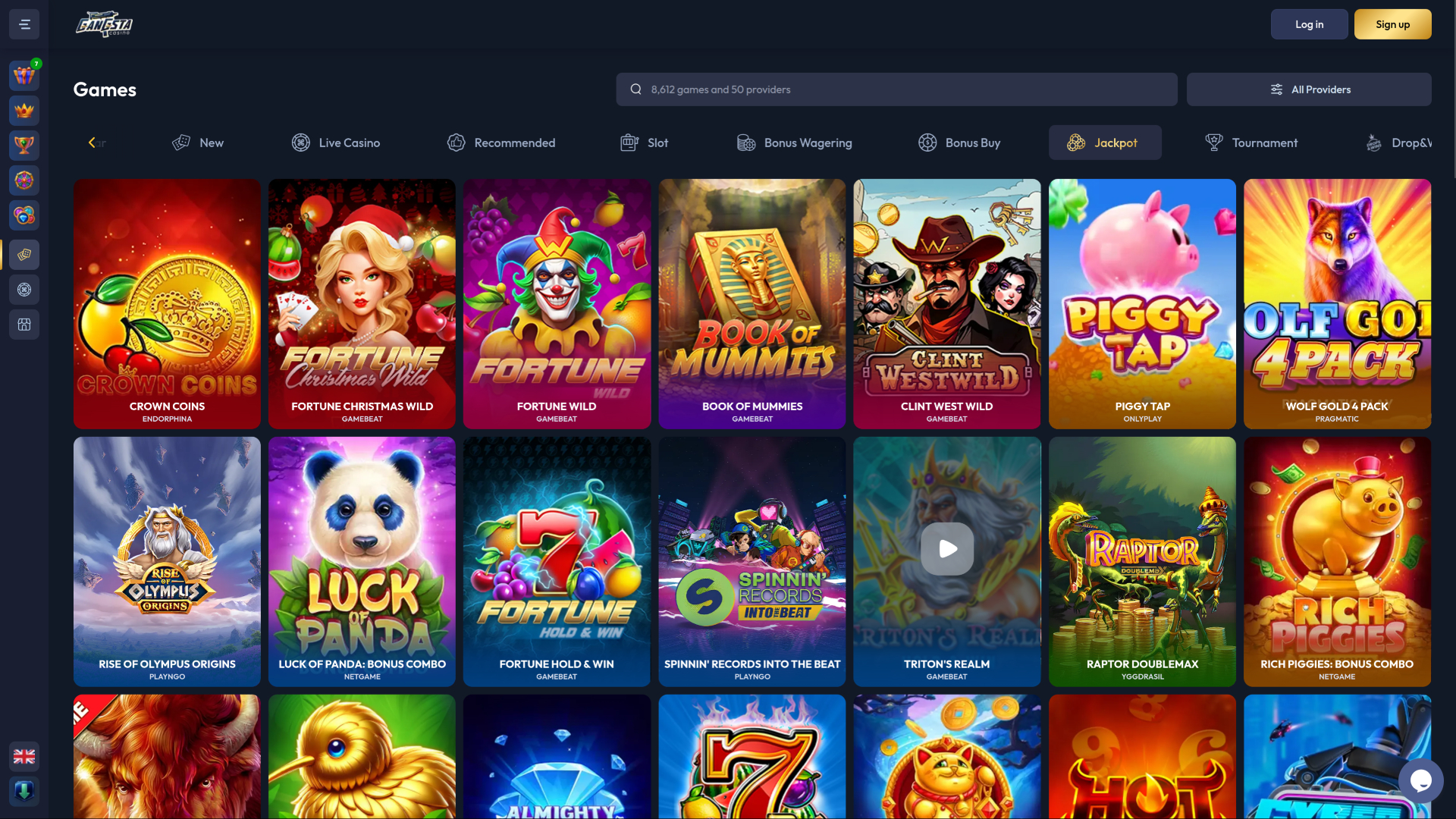 Gangsta Casino Desktop Jackpot