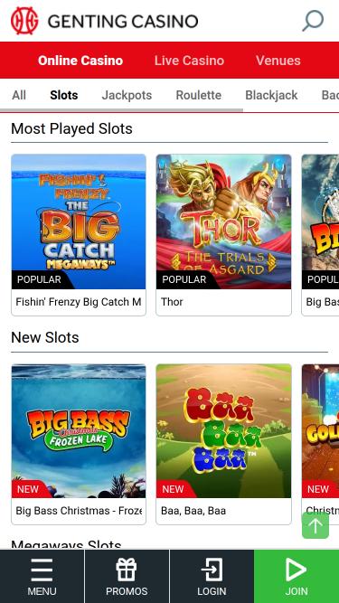 Genting Casino Mobile Games