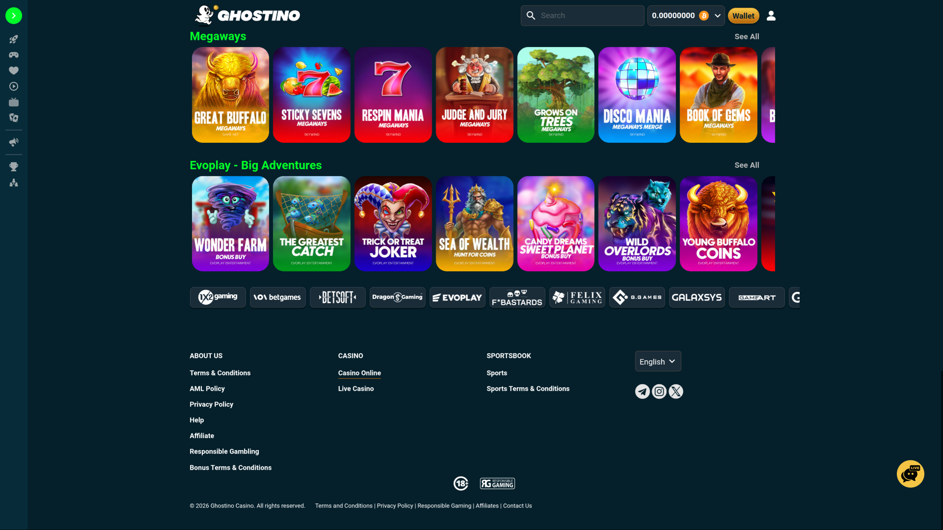 Ghostino Casino Desktop Game Developers