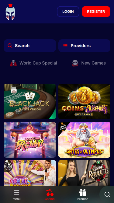 Gladiatorsbet Casino mobile games