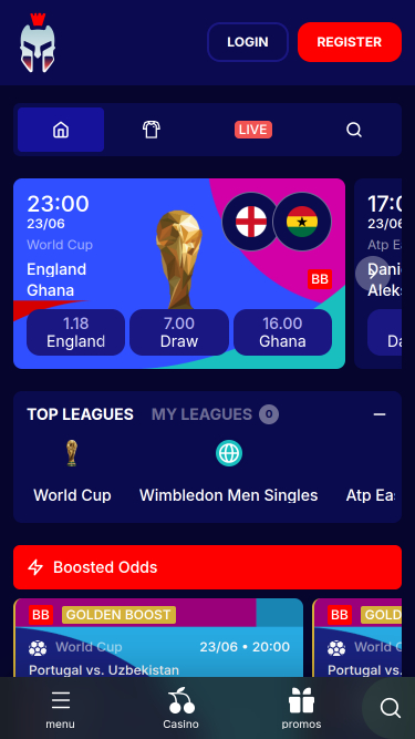Gladiatorsbet Casino mobile sports