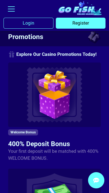 Go Fish Casino Mobile Promotions