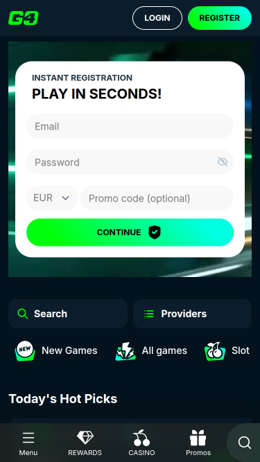 Go4Casino Homepage