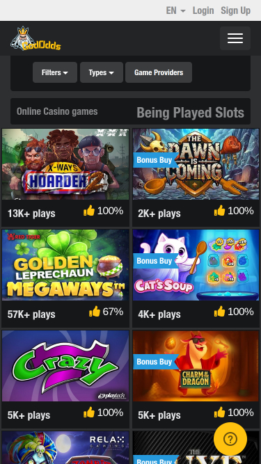 God Odds Mobile Games