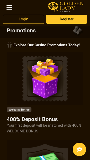 Golden Lady Casino Mobile Promotions