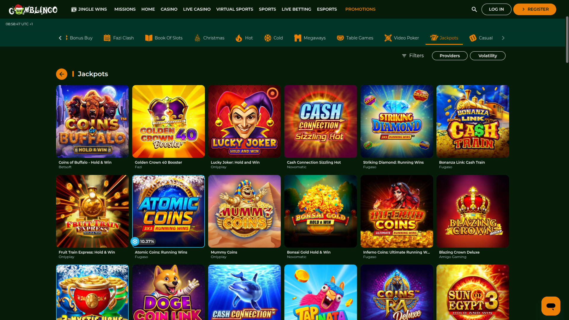 Gomblingo Casino Desktop Jackpot