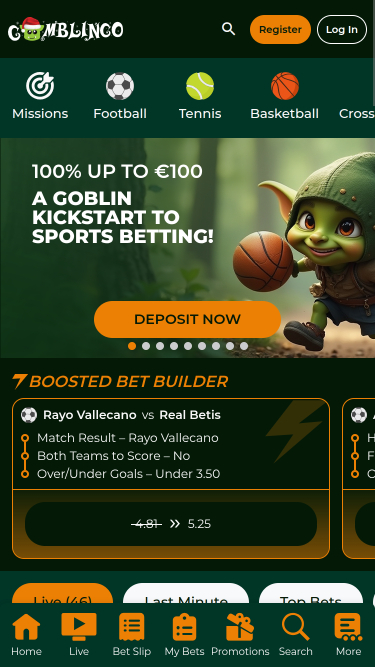 Gomblingo Casino Mobile Sports