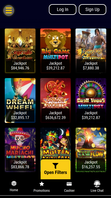Grand Eagle Casino Mobile Jackpot