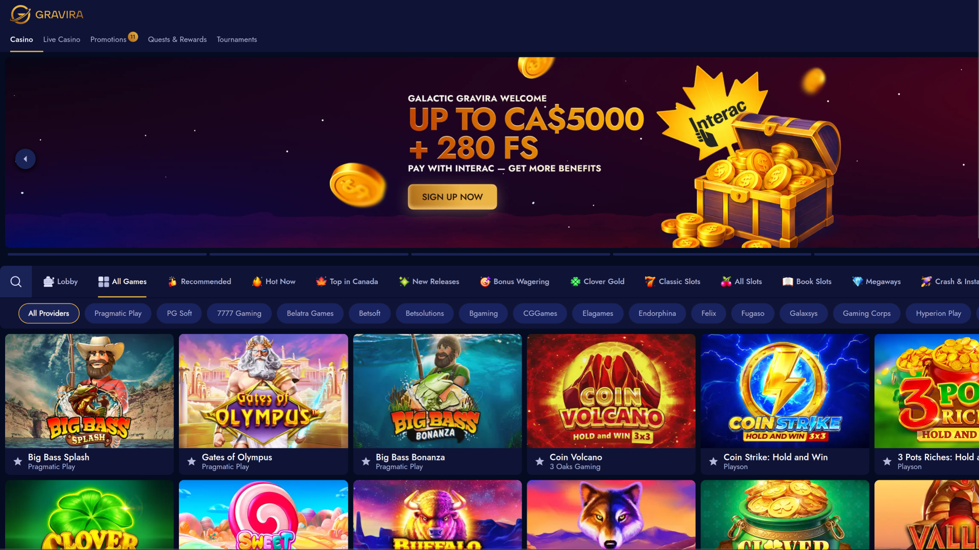 Gravira Casino Desktop Games