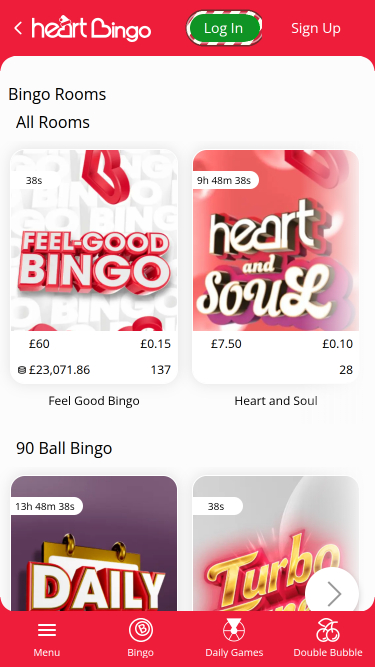 Heart Bingo Casino Mobile Bingo
