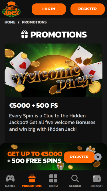 Hidden Jack Casino Mobile Promotions