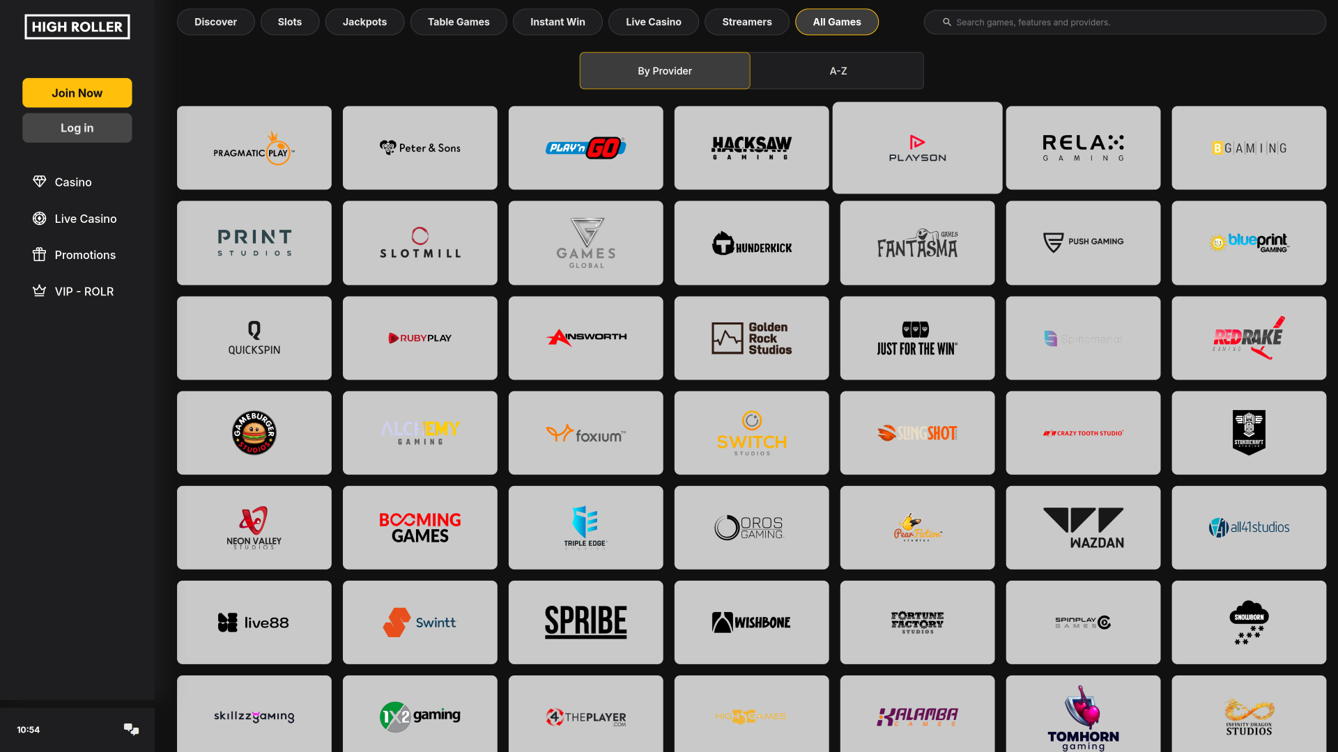High Roller Casino Desktop Game Developers