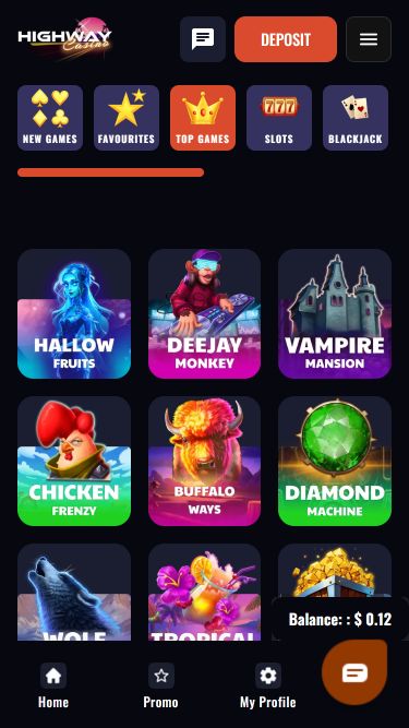 Highway Casino Mobile Image Games