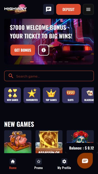 Highway Casino Mobile Image Homepage