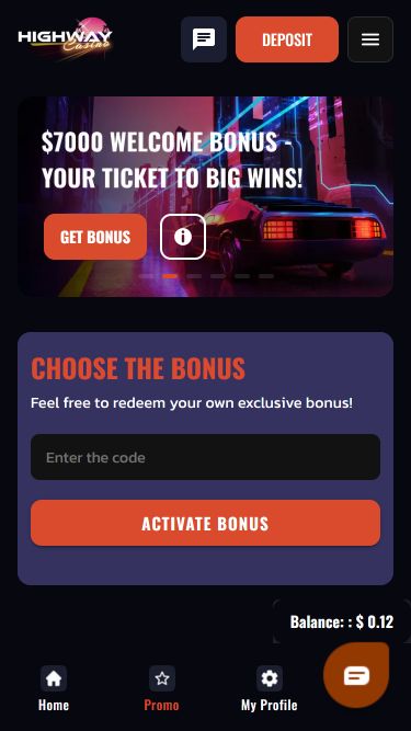Highway Casino Mobile Image Promotions