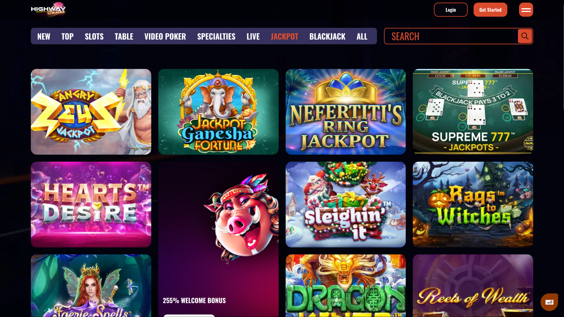 Highway Casino Desktop Jackpot