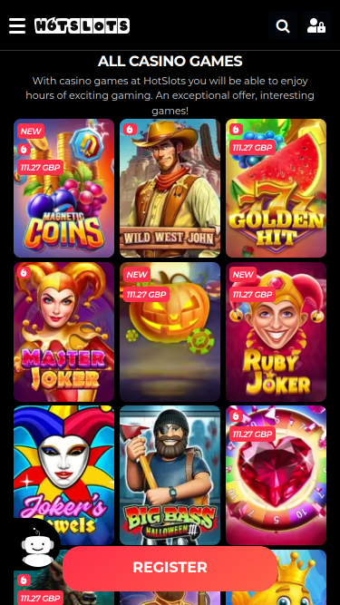 Hotslots Casino Mobile Games
