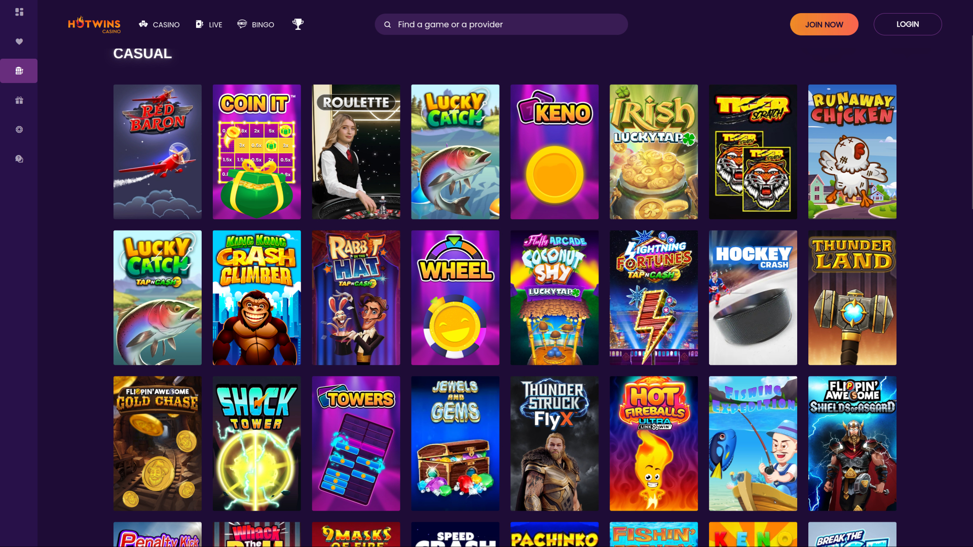 Hotwins Casino Desktop Casual Games