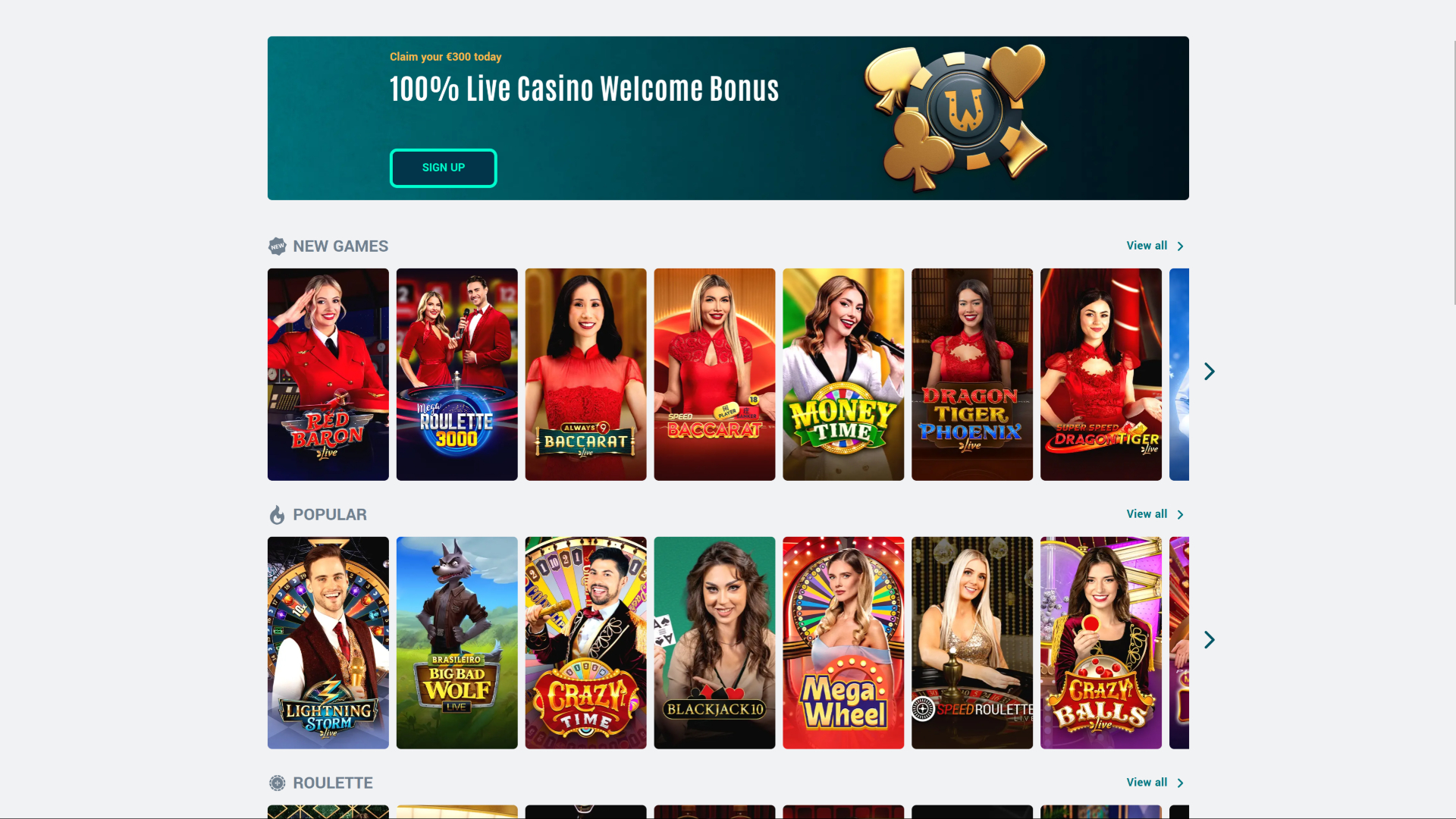 Howzit Casino Desktop Live Dealer