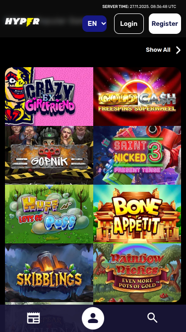 Hyper Casino Mobile Games