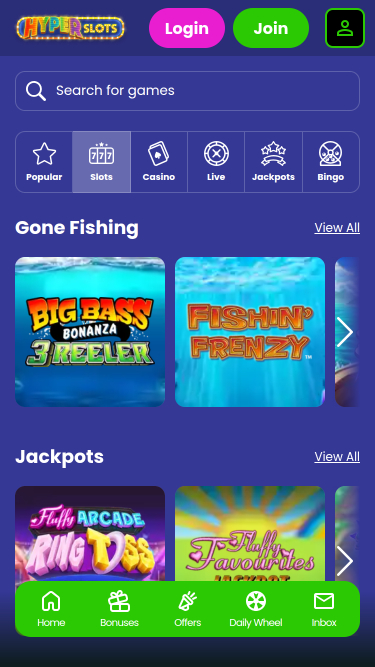 Hyper Slots Casino Mobile Games