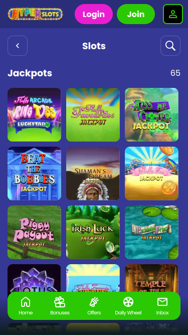 Hyper Slots Casino Mobile Jackpot