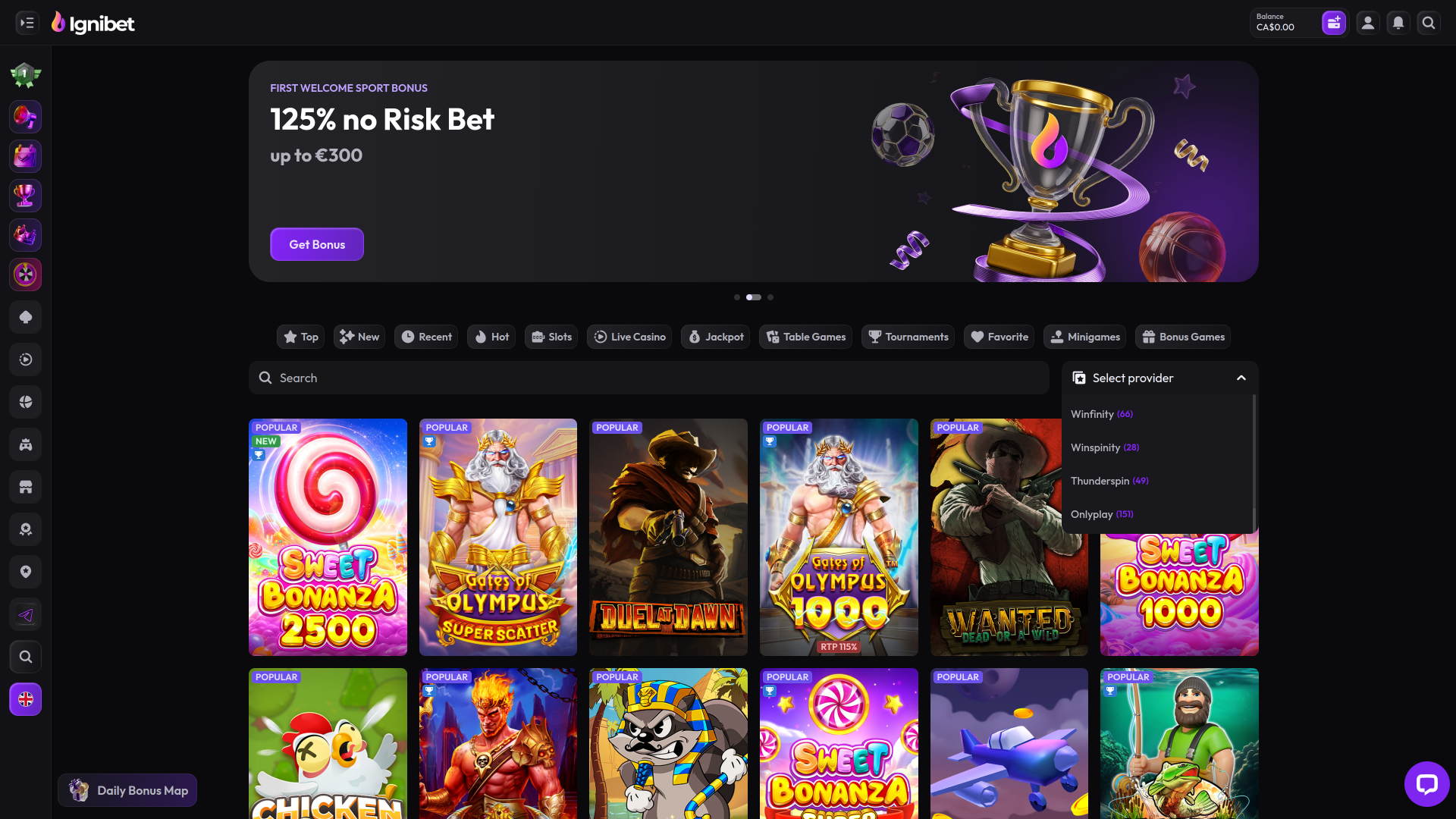 Ignibet Casino Game Developers Desktop