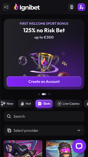 Ignibet Casino Games Mobile
