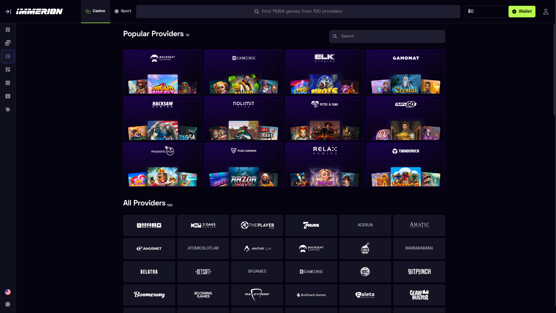 Immerion Casino Desktop Game Developers