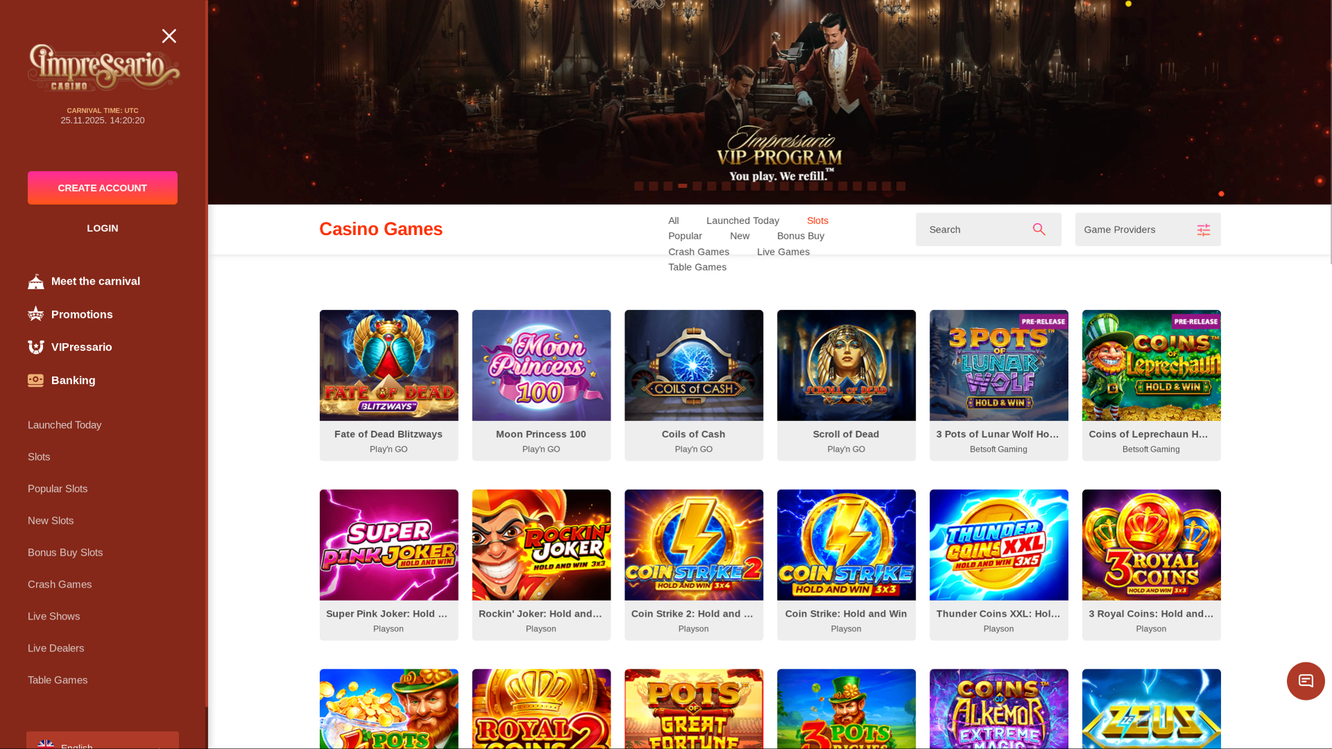 Impressario Casino Desktop Games