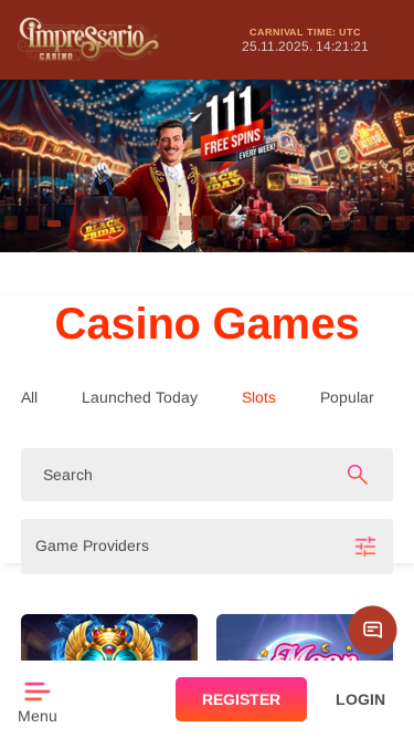 Impressario Casino Mobile Games