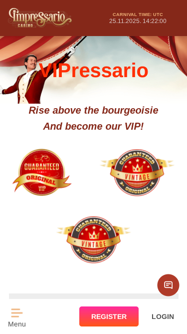 Impressario Casino VIP Program