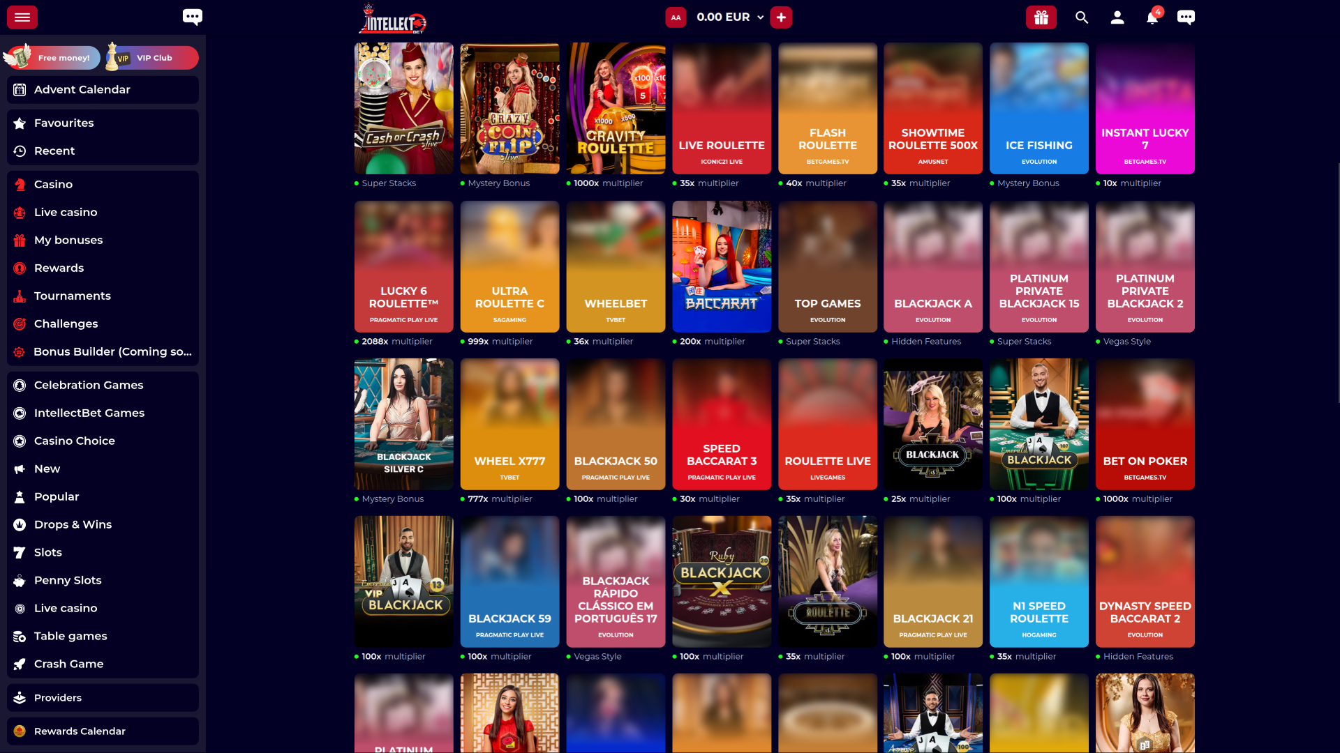 Intellectbet Casino Desktop Live Dealer