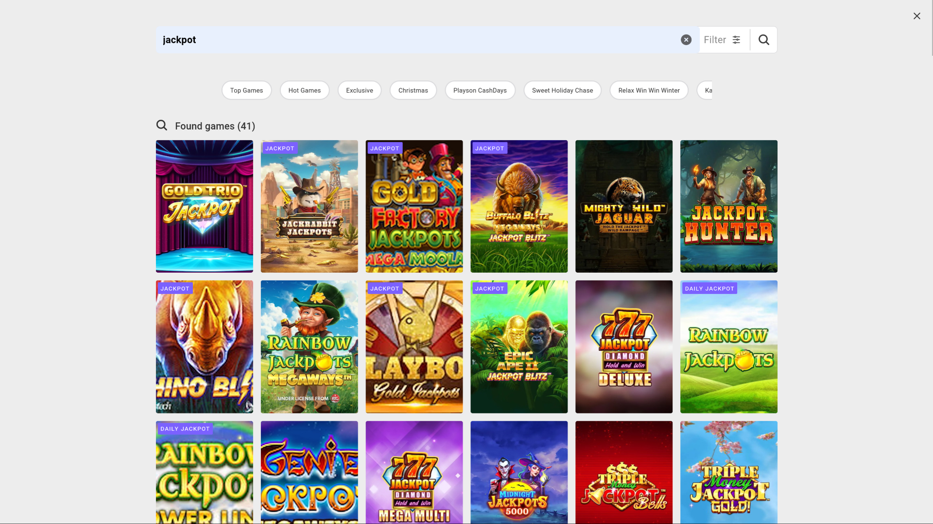 Interwetten Casino Desktop-Jackpot