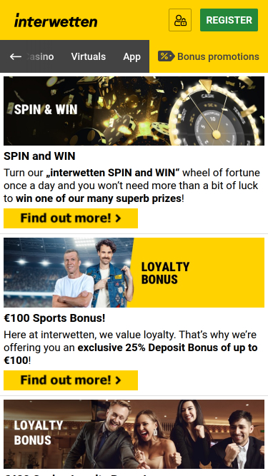 Interwetten Casino Mobile Promotions