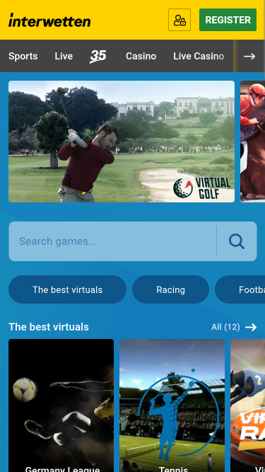 Interwetten Casino Mobile Virtual Games
