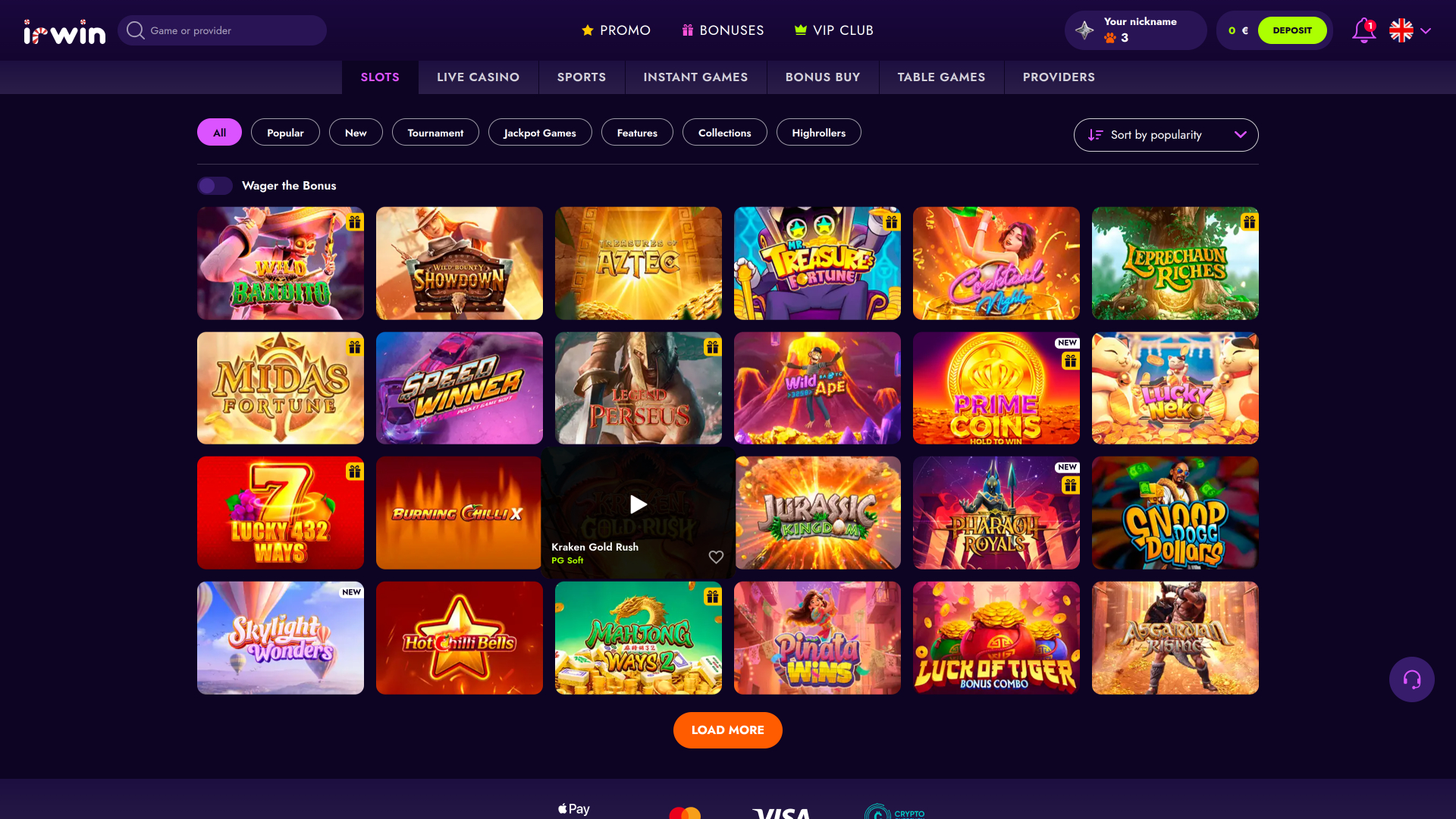 Irwin Casino Desktop Games