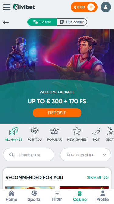 Ivibet Casino Mobile Games