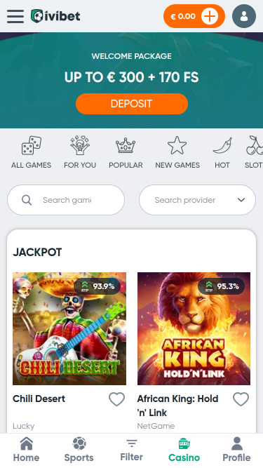 Ivibet Casino Mobile Jackpot