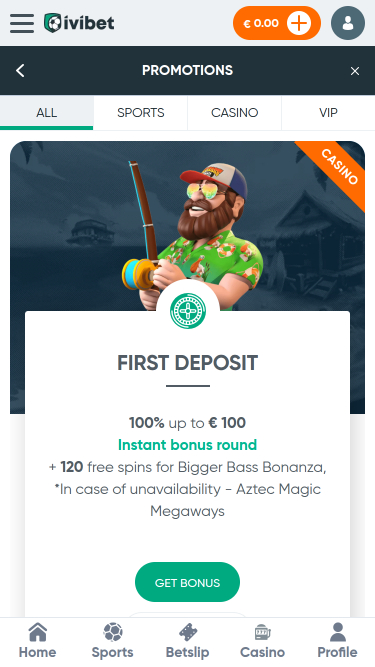 Ivibet Casino Mobile Promotions