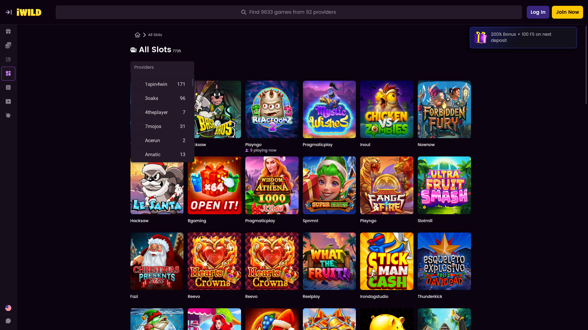 iWild Casino Game Developers Desktop