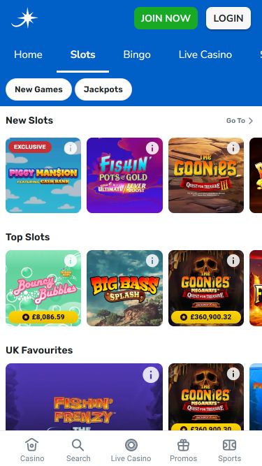 Jackpotjoy Casino Mobile Games