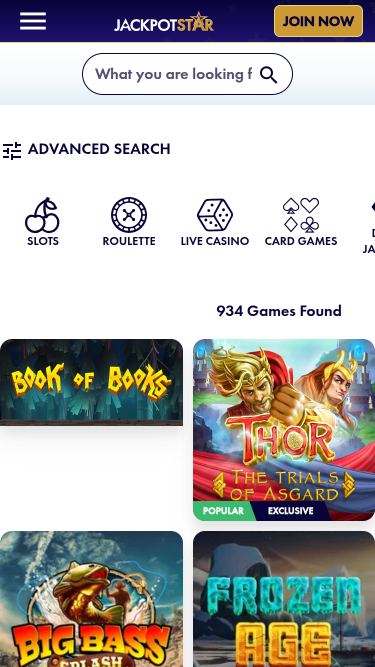 Jackpotstar Mobile Games