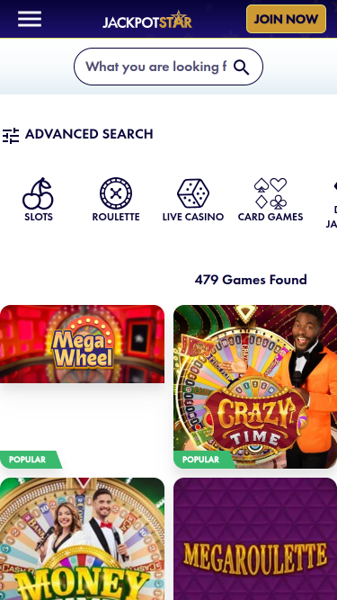 Jackpotstar Mobile Live Dealer