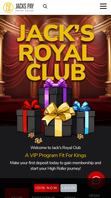 JacksPay Casino Mobile VIP