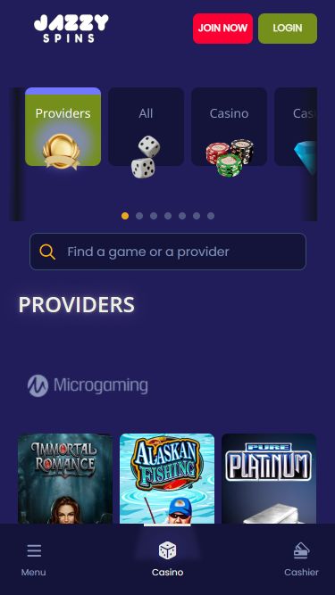 Jazzy Spins Casino Mobile Game Developers